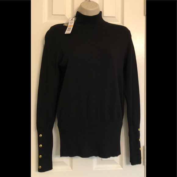 Brand New with tag Joseph A Petite Small Black Ribbed Turtle Neck New With Tags. - Picture 3 of 6